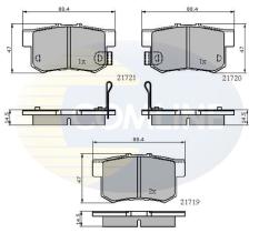 COMLINE CBP3471 - PASTILLA FRENO