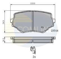 COMLINE CBP3475 - PASTILLAS FRENO