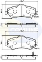 COMLINE CBP36066 - PASTILLAS FRENO