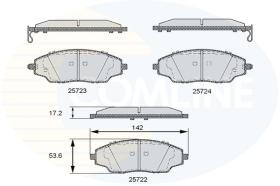 COMLINE CBP36083 - PASTILLAS FRENO