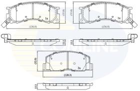 COMLINE CBP3746 - PASTILLAS FRENO