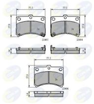 COMLINE CBP3801 - PASTILLAS FRENO