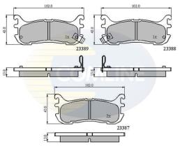 COMLINE CBP3822 - PASTILLAS FRENO