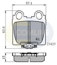 COMLINE CBP3836 - PASTILLAS FRENO