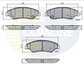 COMLINE CBP3843 - PASTILLA FRENO