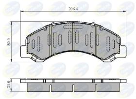 COMLINE CBP3919 - PASTILLAS FRENO