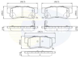 COMLINE CBP3935 - PASTILLAS FRENO