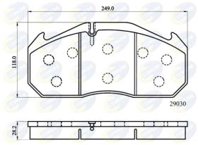 COMLINE CBP9014MK - PASTILLA DE FRENO