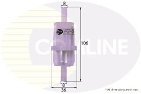 COMLINE EFF100 - FILTRO COMBUSTIBLE