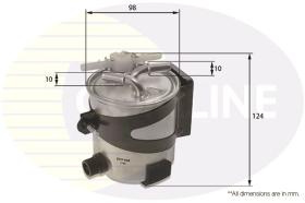 COMLINE EFF166 - FILTRO COMBUSTIBLE