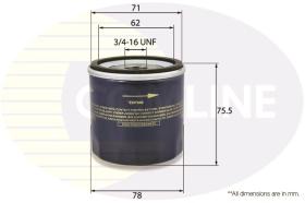 COMLINE EOF049 - FILTRO ACEITE