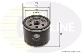 COMLINE EOF216 - FILTRO ACEITE