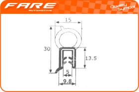 FARE 1327 - PERFIL CONTORNO MALETERO UNIVERSAL