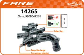 FARE 14265 - <TAPA TERM.PEUGEOT 308/508 1.6 THP