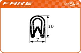 FARE PF002 - BURLETE PVC FLEXIBLE(ALMA METALIC)