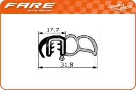 FARE PF016 - GOMA ESTANQUEIDAD PUERTA VARIOS