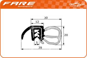 FARE PF018 - GOMA ESTANQUEIDAD PUERTA P.306/307