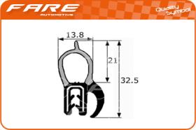 FARE PF024 - GOMA ESTANQUEIDAD MALETERO VARIOS