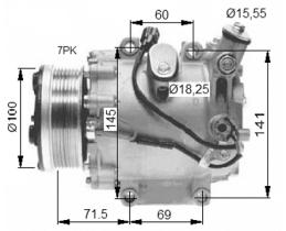 ACR 130663 - SD TRSE07 A/D PV7 100MM 12V V-B