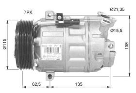 ACR 132914 - ZX DCS17IC A/D PV7 118MM 12V V-B