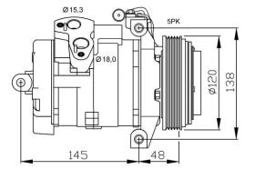 ACR 134511 - NP 10S17C A/D PV5 120MM 12V V-B