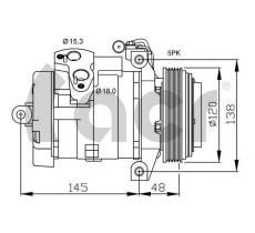 ACR 134511R - NP 10S17C A/D PV5 120MM 12V V-B