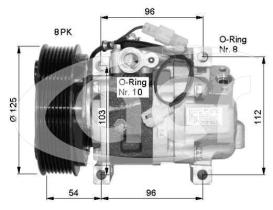 ACR 134614 - PA GJ6F61K00 A/D PV8 125MM 12V V-B