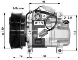 ACR 134616 - PA H12A1AQ4HE A/D PV8 119MM ST9 12V V-B