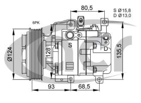 ACR 134630 - PA H12A1AF4DW PV6 125MM 12V V-B