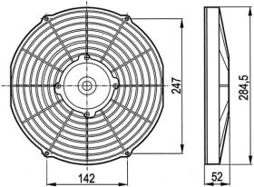 ACR 166015 - ELECTROVENTILADOR ASP 255MM 12V