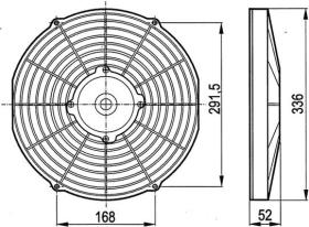 ACR 166027 - ELECTROVENTILADOR ASP 305MM 12V