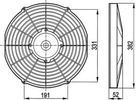 ACR 166040 - ELECTROVENTILADOR ASP 350MM 24V