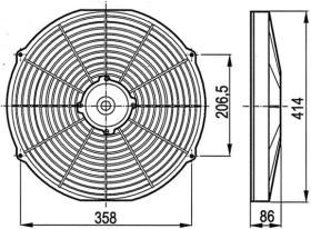 ACR 166042 - ELECTROVENTILADOR ASP 385MM 24V