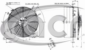 ACR 166048 - ELECTROVENTILADOR ASP 305MM 12V