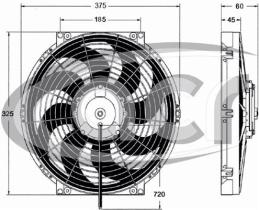 ACR 166050 - ELECTROVENTILADOR REV 335MM 24V