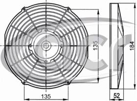 ACR 166075 - ELECTROVENTILADOR ASP 167MM 12V