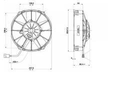 ACR 166081 - ELECTROVENTILADOR ASP 225MM 24V