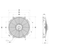 ACR 166087 - ELECTROVENTILADOR ASP 385MM 24V