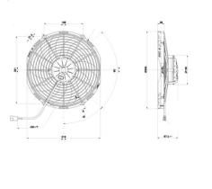 ACR 166088 - ELECTROVENTILADOR ASP 305MM 24V