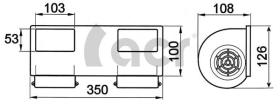 ACR 166201 - TURBINA DOBLE 12V