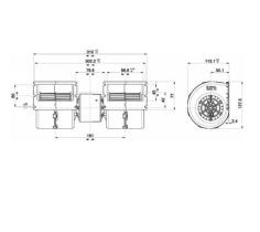 ACR 166219 - TURBINA DOBLE 12V 310MM