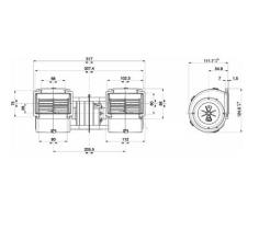 ACR 166244 - TURBINA DOBLE 12V 318,5MM