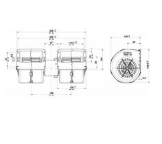 ACR 166251 - TURBINA DOBLE 24V 335X145X165MM