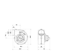 ACR 166254 - TURBINA SENCILLA 12V 210X208X159MM