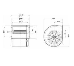 ACR 166255 - TURBINA SENCILLA 24V 172X194X175MM