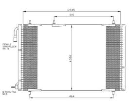 ACR 300097 - CONDENSADOR PEUGEOT 206