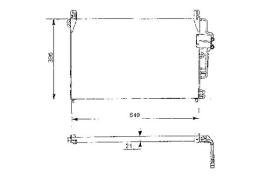 ACR 300108 - CONDENSADOR OPEL OMEGA A/SENATOR B