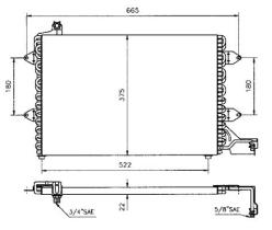 ACR 300112 - CONDENSADOR VW GOLF III/VENTO