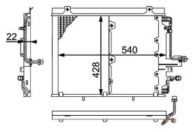 ACR 300124 - CONDENSADOR MB W124 CLASE C