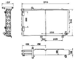 ACR 300160 - CONDENSADOR AUDI 100/200